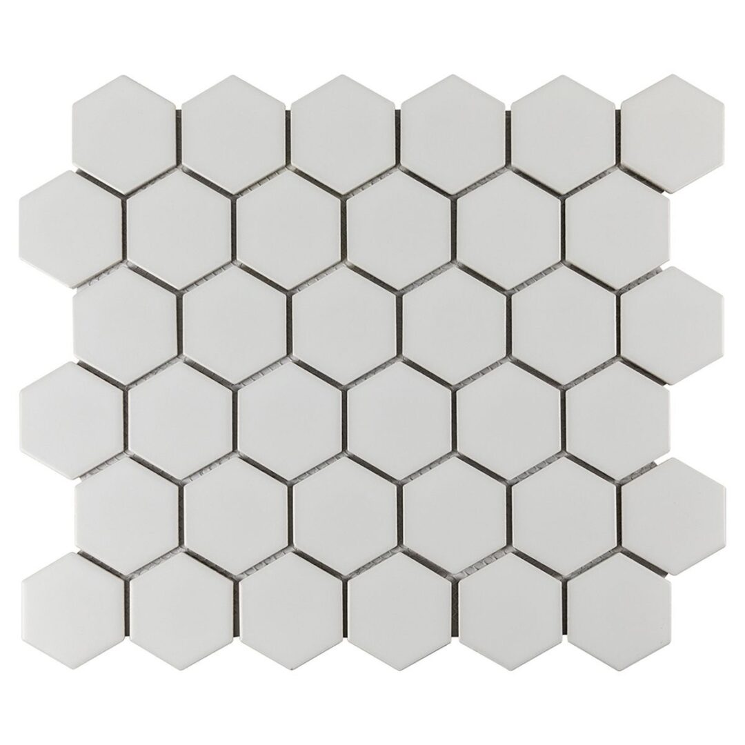 White Matte 2 In Hex